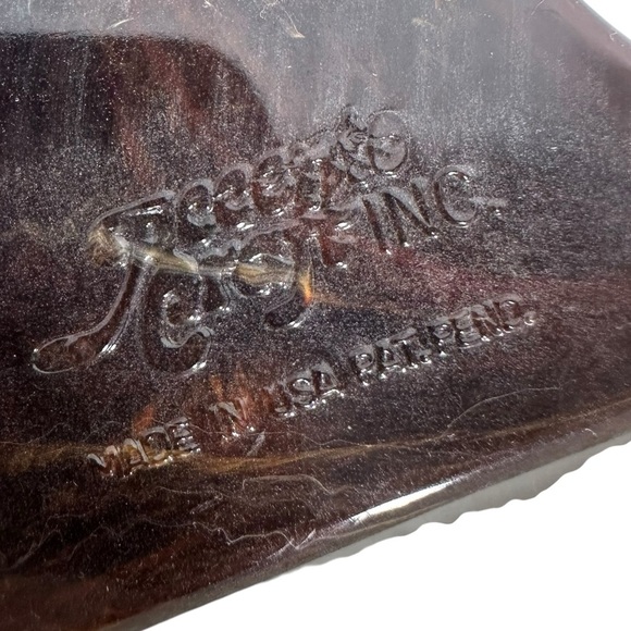 Stitched Fabric Boho 70's inspired unique handbag with acrylic handles - Picture 5 of 8